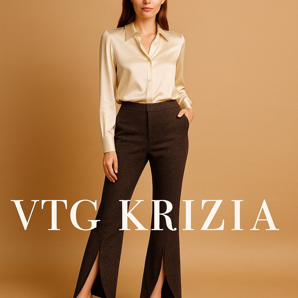 VTG Krizia,What a Find!These Pants are Absolutely Fun,Funky & Fabulous, Size 44 - Picture 6 of 14